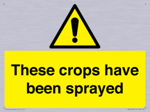These crops have been sprayed